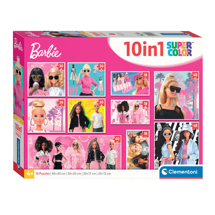 Clementoni legpuzzel super color 10in1 barbie