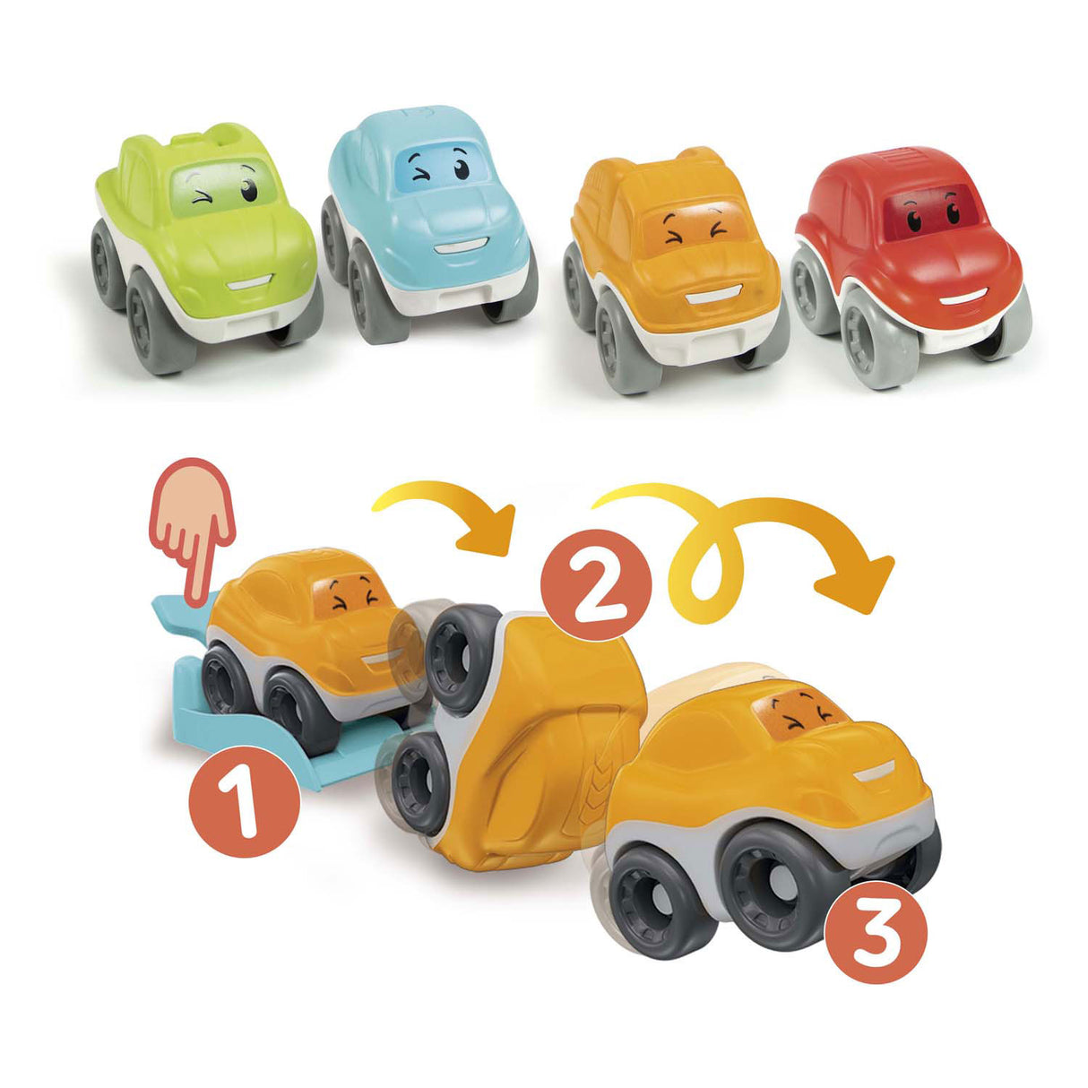 Clementoni bébé voiture à bascule assortie | 24 pièces