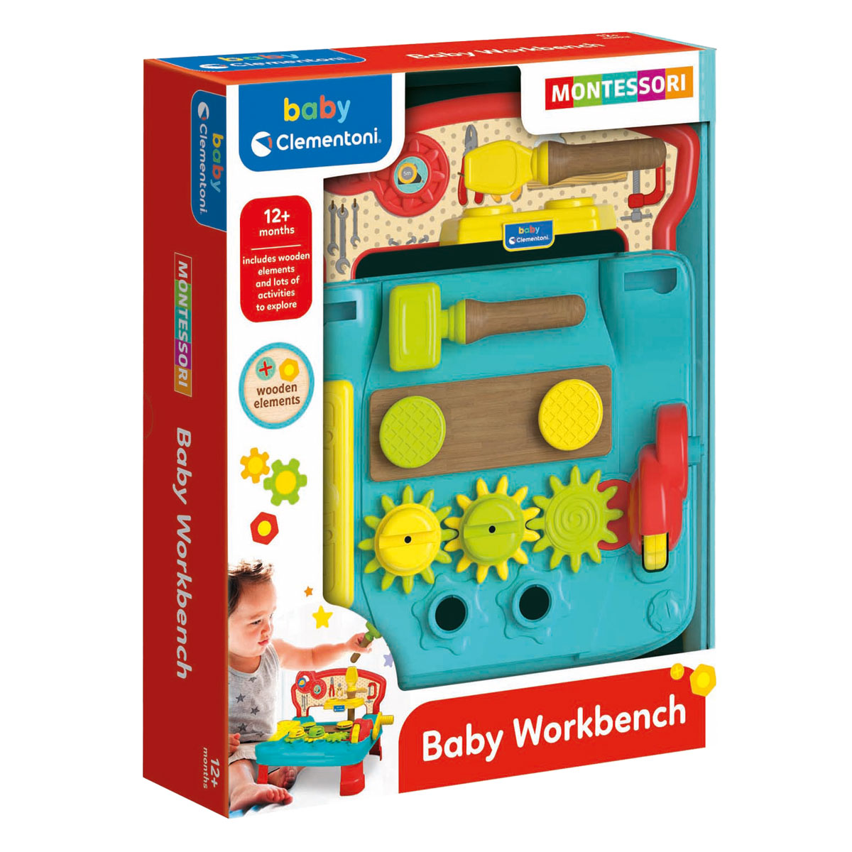Clementoni baby - Etabli Montessori avec éléments en bois
