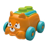 Clementoni baby - Chiot sensoriel Clemmy orange avec blocs souples, 5 pcs.