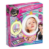 Clementoni crazy chic - miroir licorne avec anneau lumineux LED