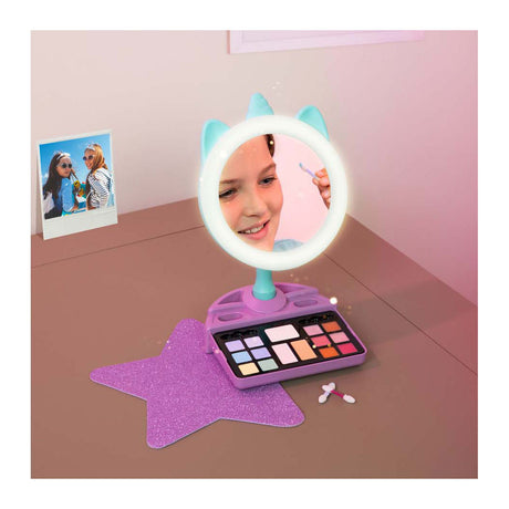 Clementoni crazy chic - miroir licorne avec anneau lumineux LED