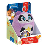 Clementoni baby twinkle twinkle petit panda lampe de nuit en peluche violette