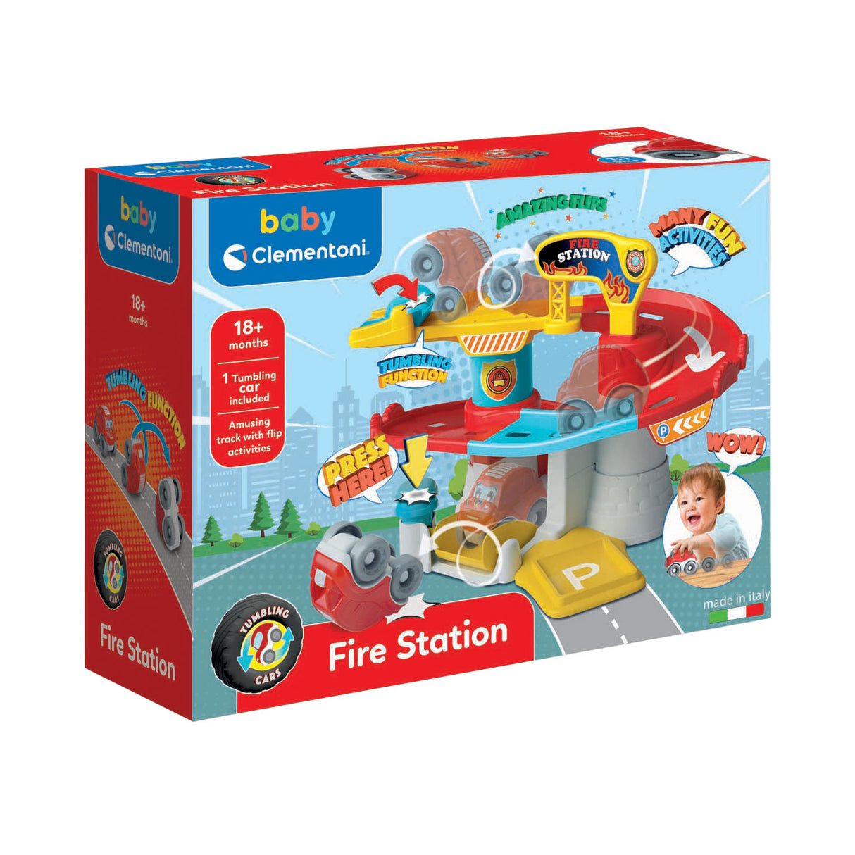 Caserne de pompiers bébé Clementoni avec voiture