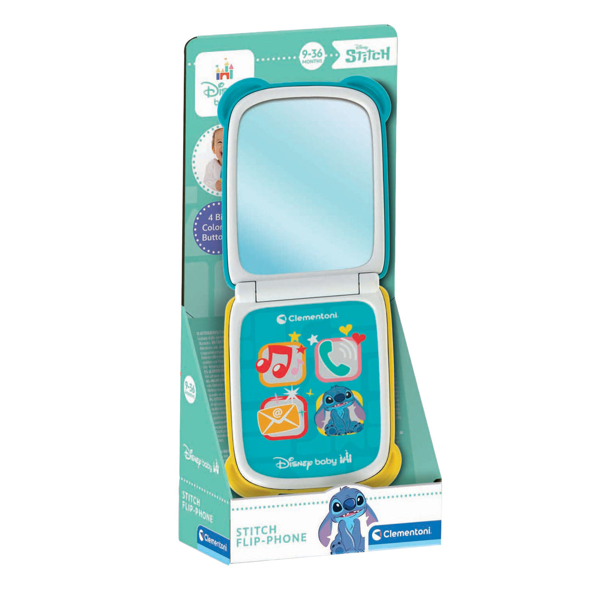 Clementoni bébé Disney Stitch téléphone pliable