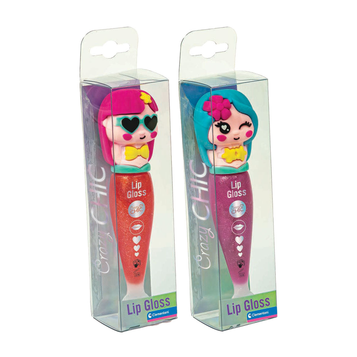 Clementoni crazy chic brillant à lèvres sirène rouge violet