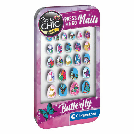Clementoni crazy chic press go ongles - papillons