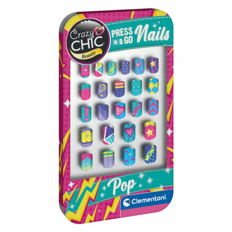 Clementoni crazy chic press go ongles - pop