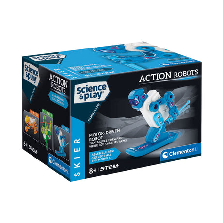 Robots d'action de jeu scientifique Clementoni - skieur