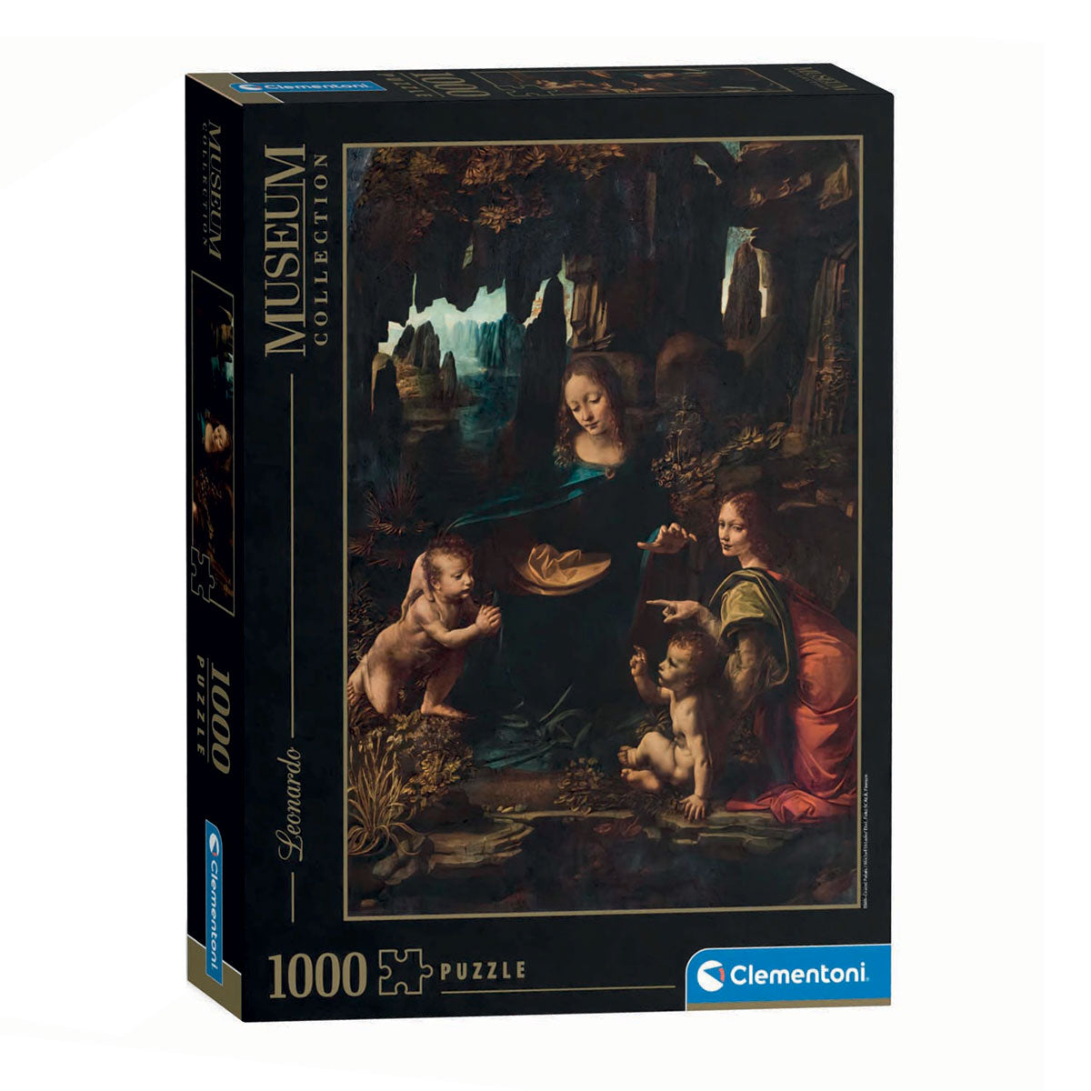 Clementoni puzzle œuvres d'art madone dans la grotte, 1000 pcs.