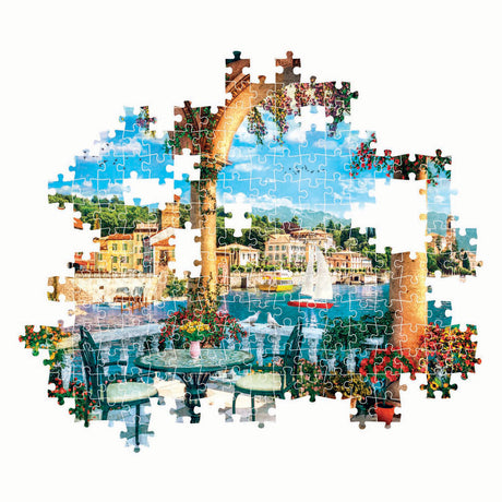 Clementoni puzzle œuvres d'art vue du lac de Côme, 1000 pièces.