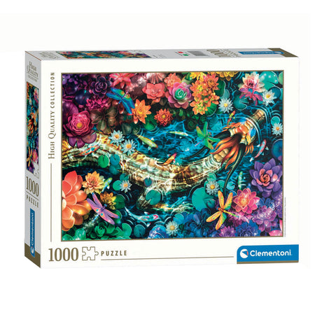 Clementoni puzzle œuvres d'art rivière koi, 1000 pcs.