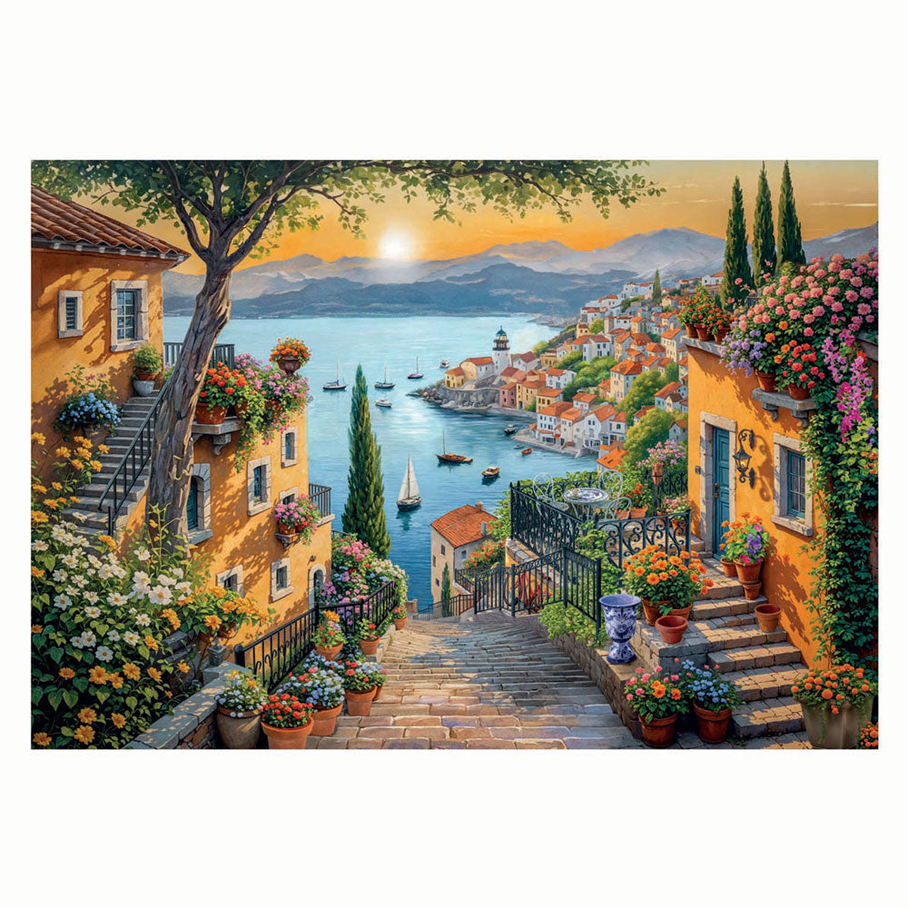Clementoni puzzle art escaliers vers le port, 1500 pcs.