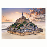 Clementoni - puzzle - 1500 pièces - montée du mont saint-michel - puzzle pour adultes - collection haute qualité
