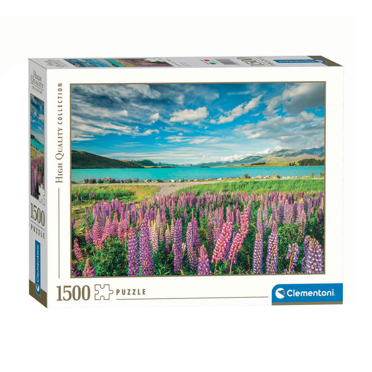 Clementoni puzzle fleurs au lac tekapo, 1500 pcs.