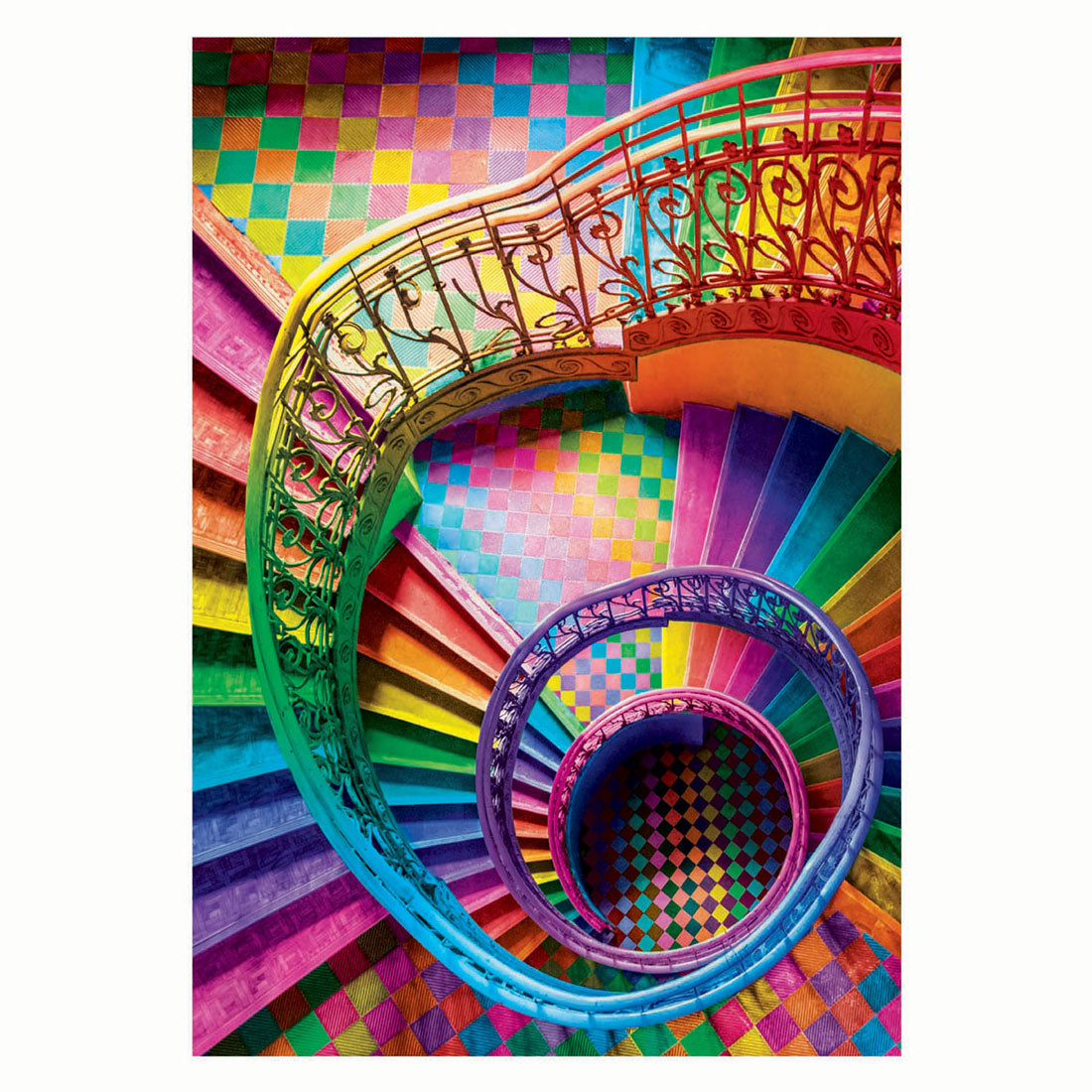 Clementoni puzzle compact colorboom escaliers, 500 pcs.