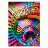 Clementoni puzzle compact colorboom escaliers, 500 pcs.