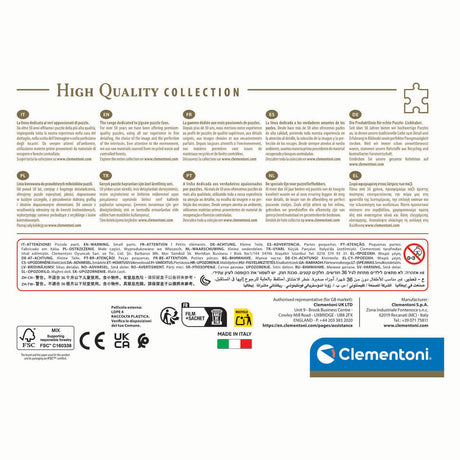 Clementoni puzzle compact colorboom escaliers, 500 pcs.