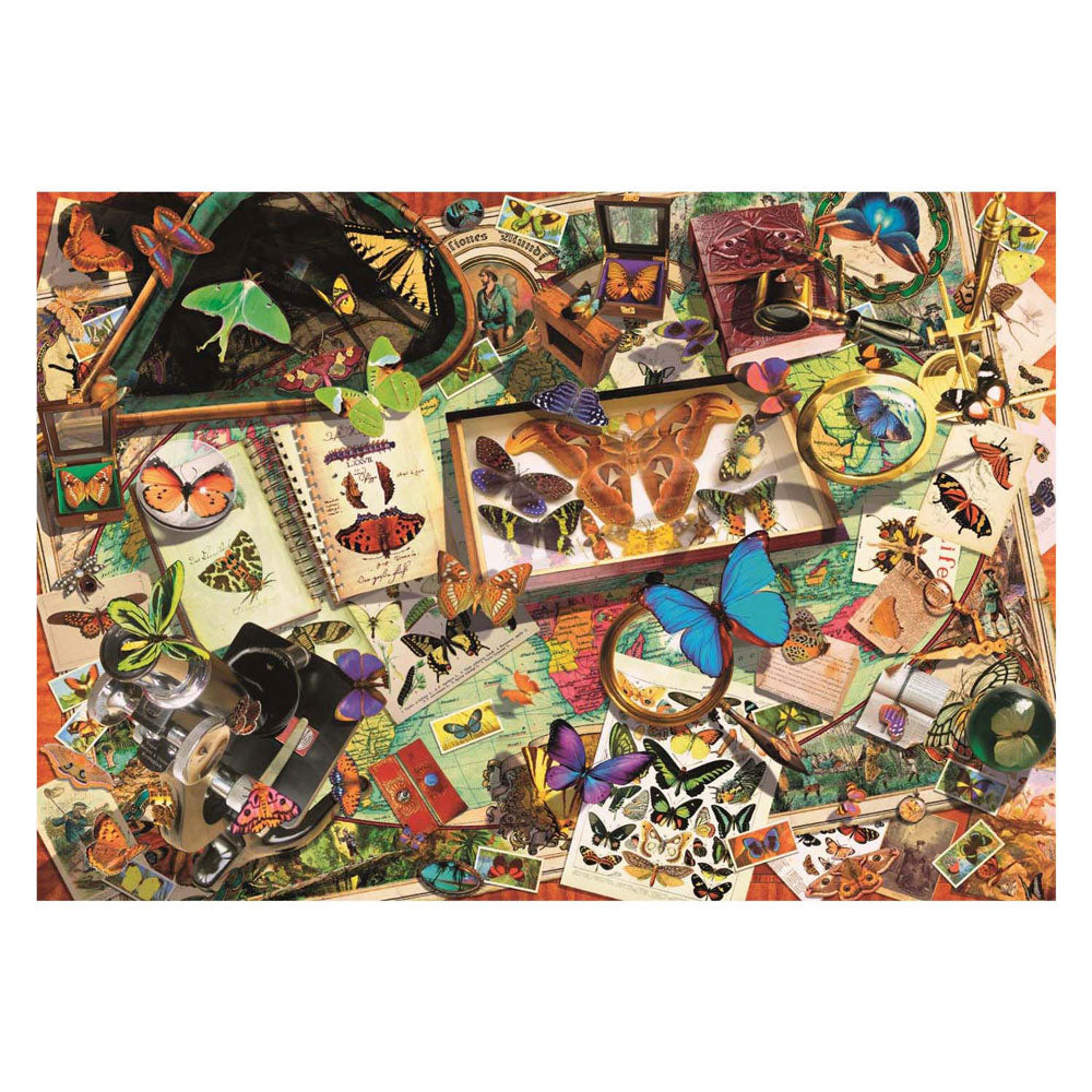 Clementoni puzzle le collectionneur de papillons, 500 pcs.