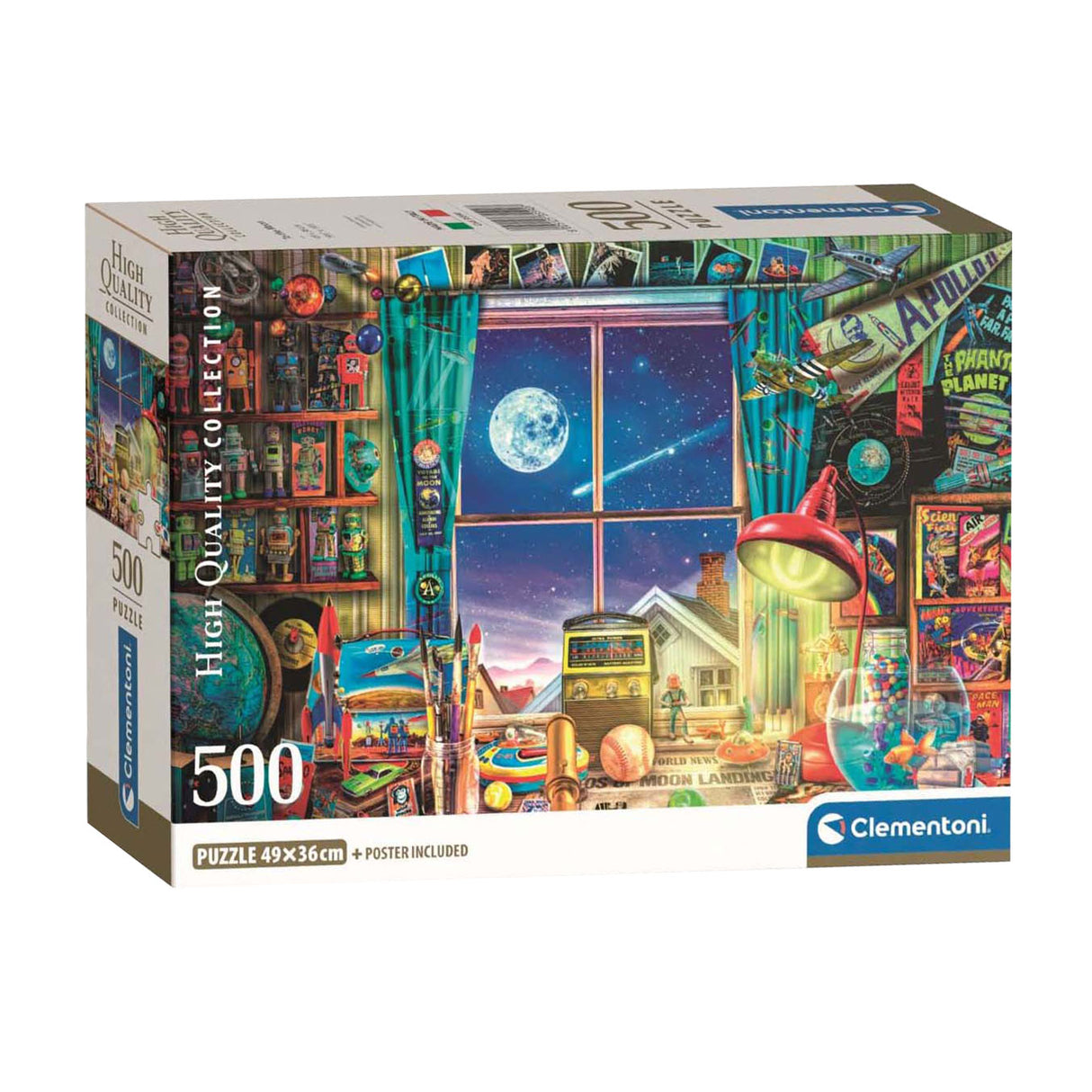 Clementoni puzzle à la lune, 500 pcs.