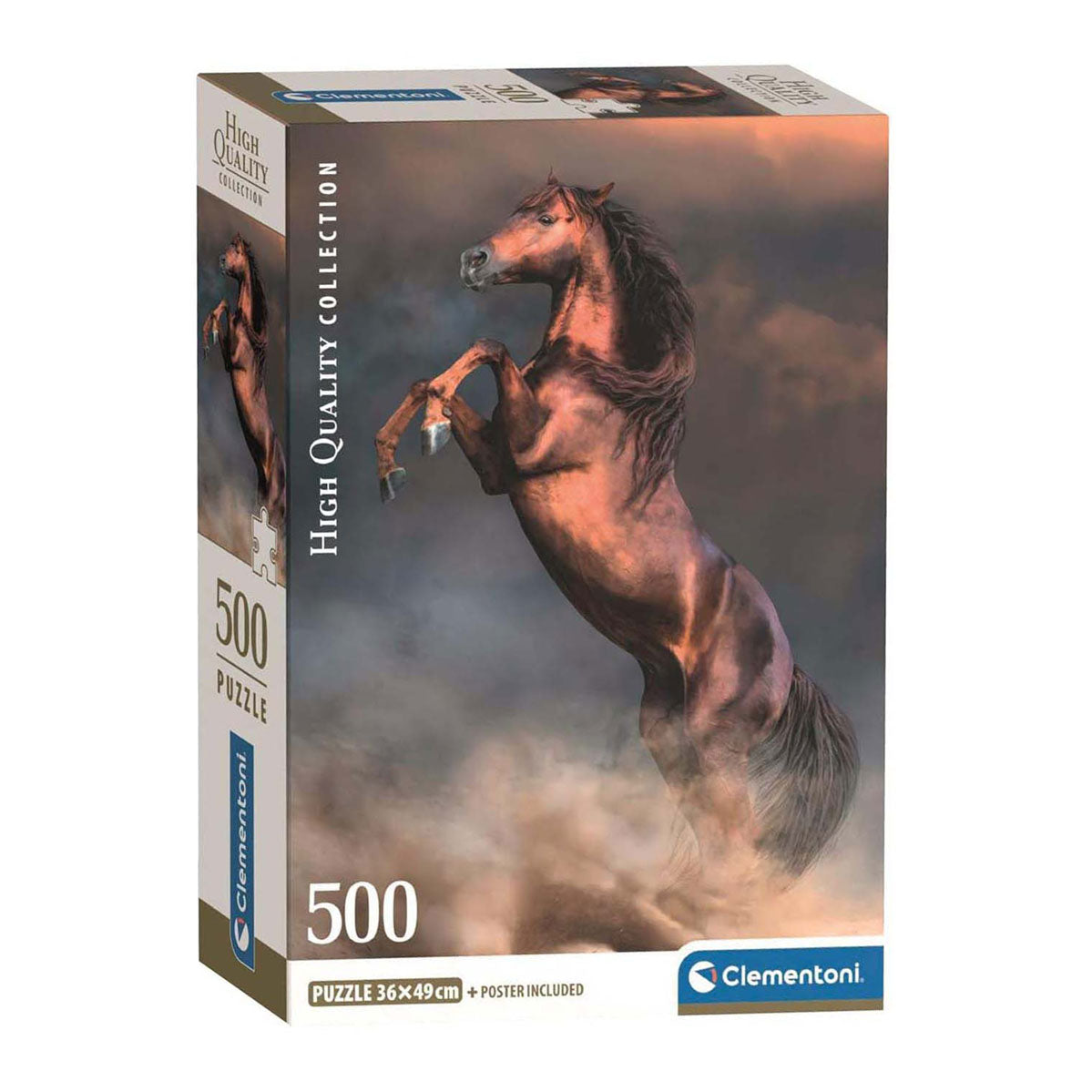 Clementoni puzzle étalon rouge sauvage, 500 pcs.