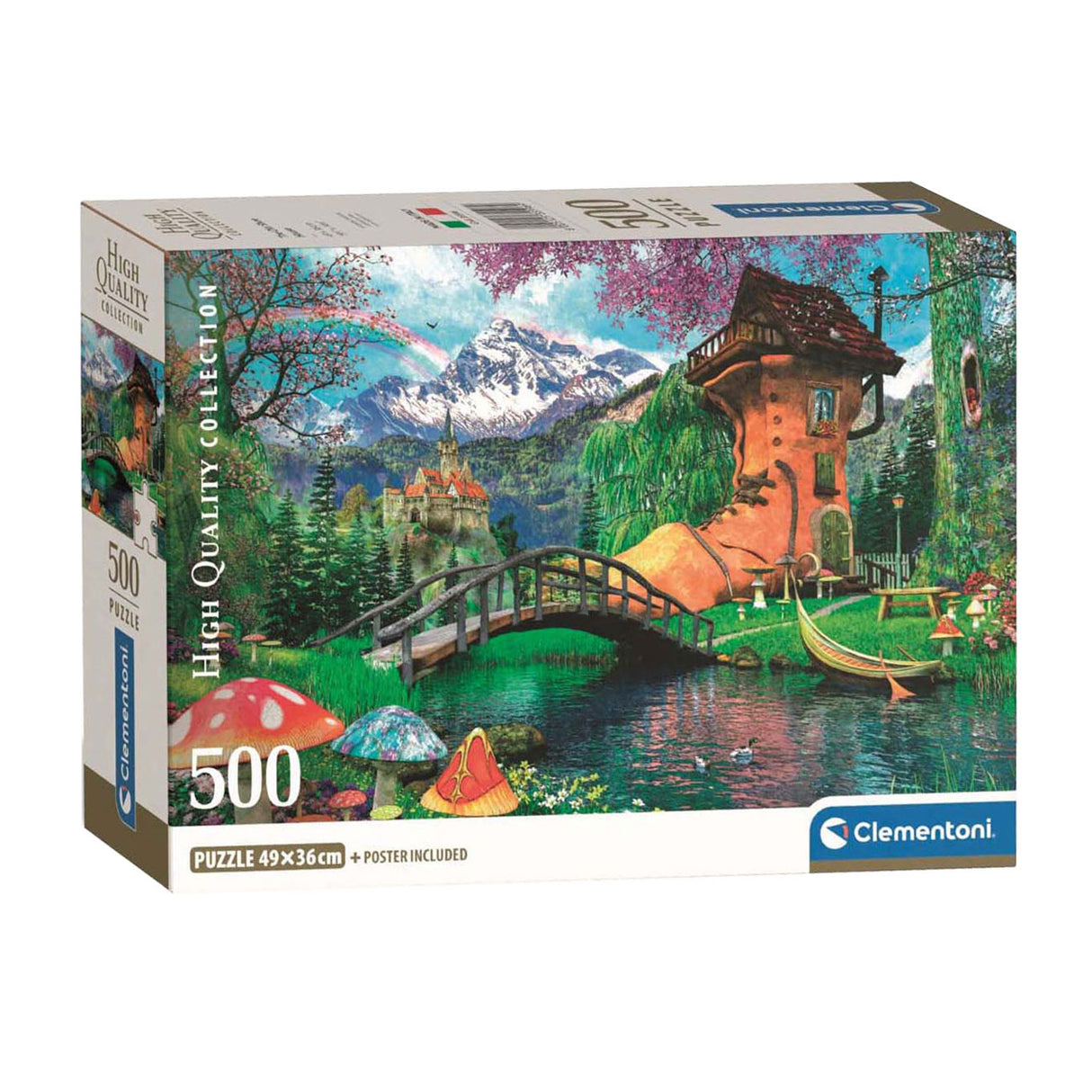 Clementoni puzzle la vieille maison de chaussures, 500 pcs.