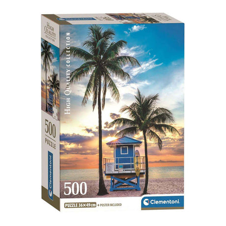 Clementoni puzzle Miami Beach Floride, 500 pcs.