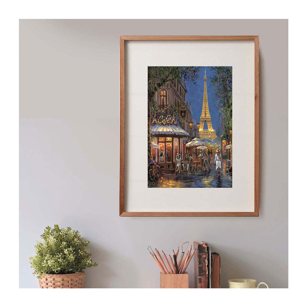 Clementoni puzzle nuit au café eiffel, 500 pcs.