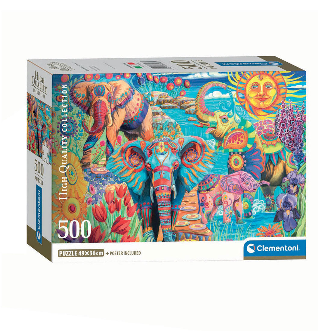 Clementoni puzzle Carnaval des éléphants, 500 pcs.