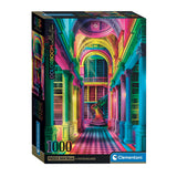 Clementoni puzzle colorboom athenaeum, 1000 pièces.