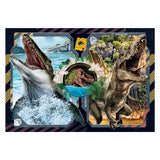 Clementoni puzzle monde jurassique, 2x60pcs.
