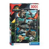 Clementoni puzzle super monde jurassique, 300 pièces.
