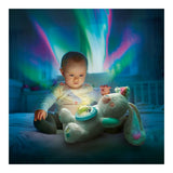 Clementoni - jouet bébé - peluche avec projecteur d'aurores boréales - à partir de 0 mois