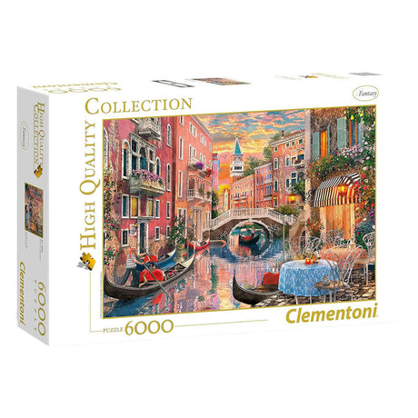 Clementoni - puzzle - 6000 pièces - coucher de soleil à Venise - collection de haute qualité - puzzle pour adultes