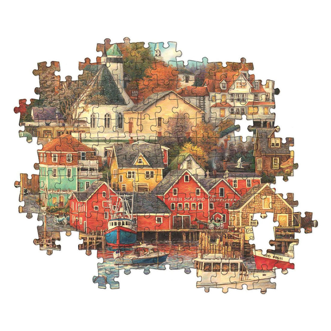 Clementoni puzzle Good Times Harbour - 1500 pcs.