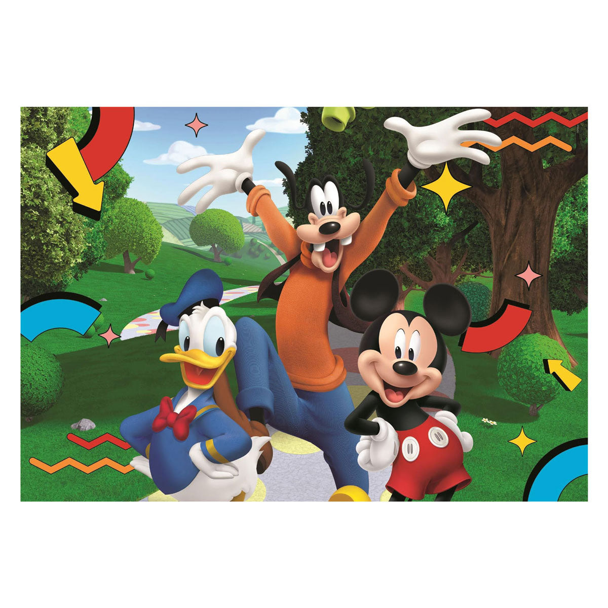 Clementoni maxi puzzle Mickey Mouse Club House - 104 pièces.