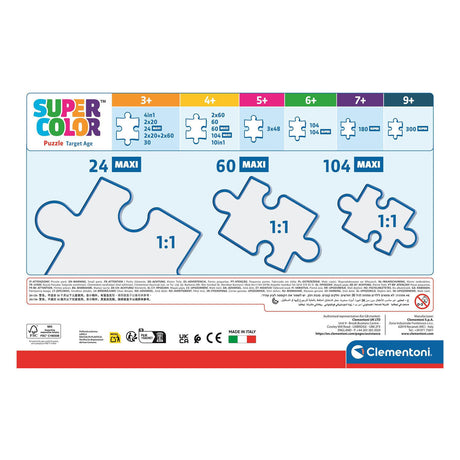 Clementoni maxi puzzle Mickey Mouse Club House - 104 pièces.