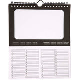 Calendrier d'anniversaire international Creativ company, taille 19x23 cm, taille du trou 15,3x9,2 cm, 180 g, 5 pièces 1 boîte