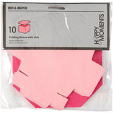 Boîte pliante Creativ company, taille 5,5x5,5 cm, 250 g, rose, 10 pièces 1 boîte