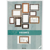 Cadres Creativ company, format 26,2x18,5 cm, couleurs métallisées, 16 feuilles div 1 boîte