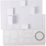 Calendrier de Noël Creativ company, taille 30x42 cm, blanc, 5 pièces 1 boîte