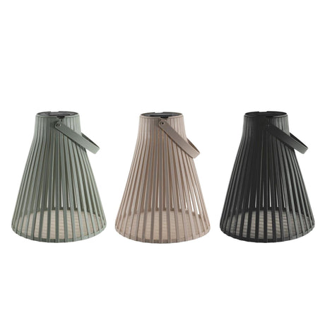 Lampe suspendue solaire lignes 20cmx24cm 3 assortiment noir vert sable