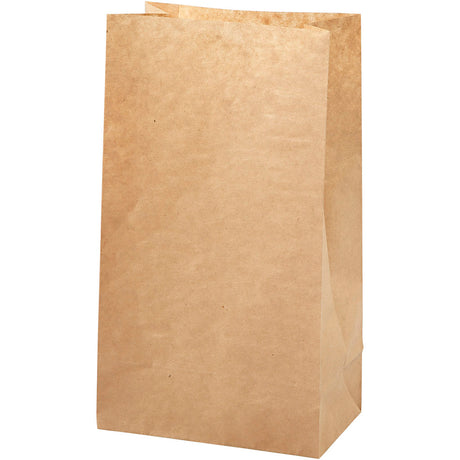 Sacs en papier Creativ company, h: 27 cm, dim. 9x15 cm, 50 g, marron, 100 pièces 1 boîte