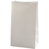 Sacs en papier Creativ company, h : 27 cm, dimensions 9x15 cm, 46 g, blanc, 100 pièces 1 boîte