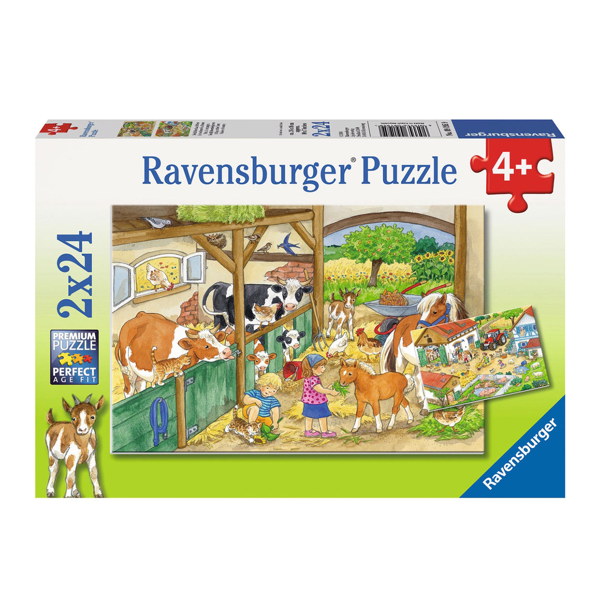 Ravensburger - alegre vida agrícola 2 x 24 piezas