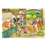 Ravensburger puzzle vie à la ferme heureuse - 2x24 pièces - puzzle pour enfants