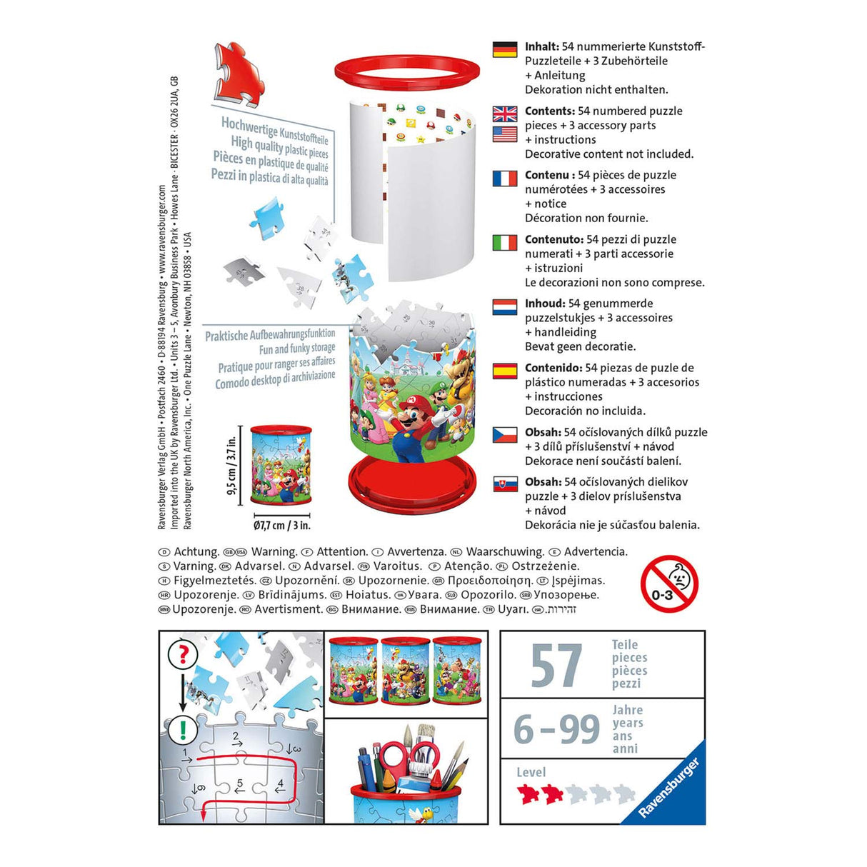 Ravensburger 3D Puzzel Pennenbak Super Mario