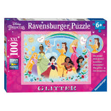 Ravensburger disney prinses glitterpuzzel, 100st. xxl