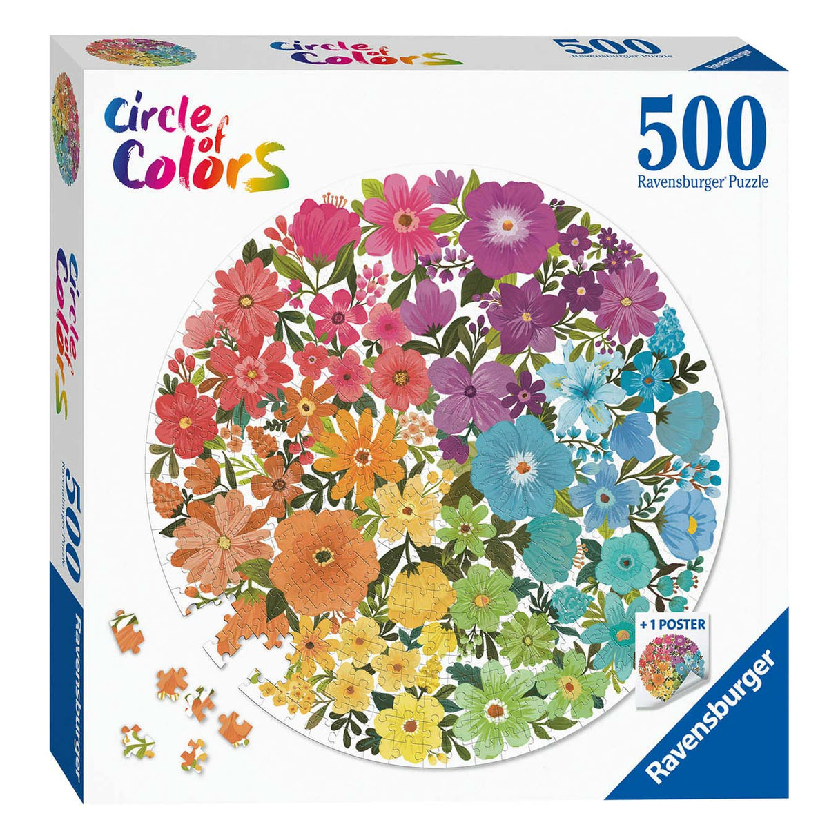 Ravensburger Circle of Colours Buzzles Flowers, 500st.