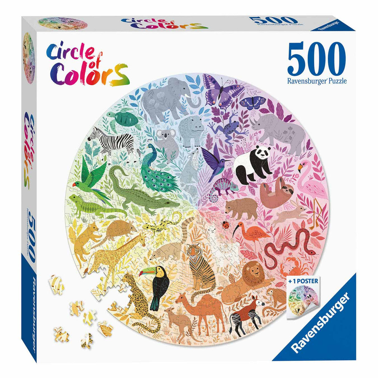 Ravensburger Circle of Color Puzzles Animals, 500st.